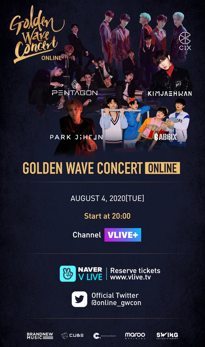 📢ポスターが届きました‼️
そしてもう間もな #GOLDENWAVECONCERT に出演するチームの挨拶映像が公開されます❗️🤎
たくさんの応援お願いします❗️🌈

#AB6IX 
#CIX
#KIMJAEWHAN
#PARKJIHOON 
#PENTAGON