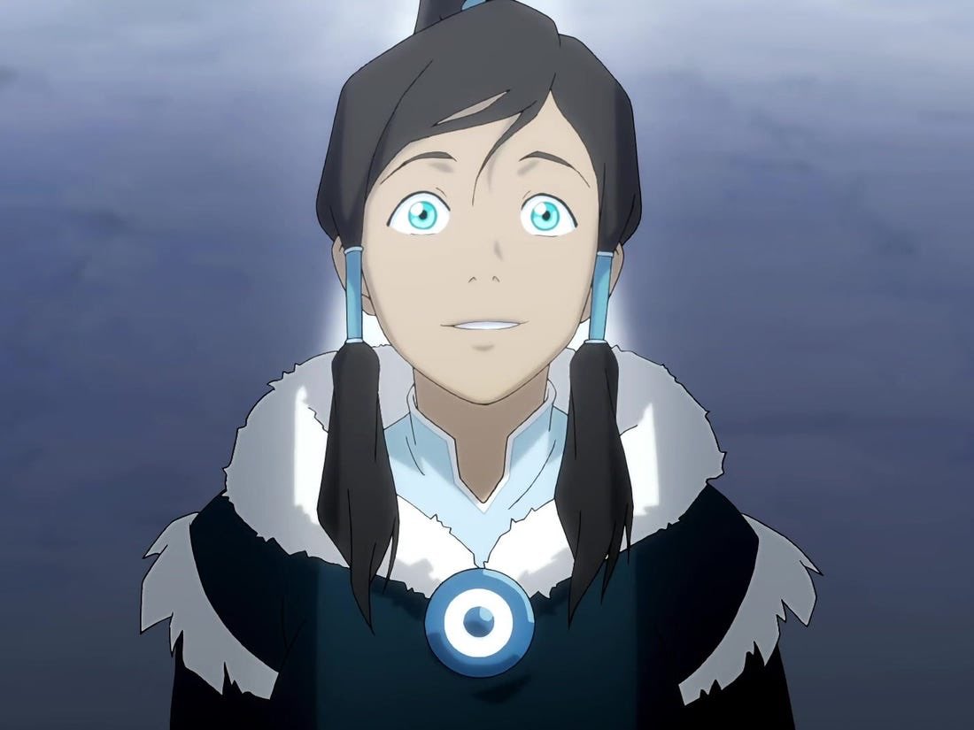 I can’t get over how much ta min looks like aang it’s stupid. So this brings of my baby korra who looks just like katara