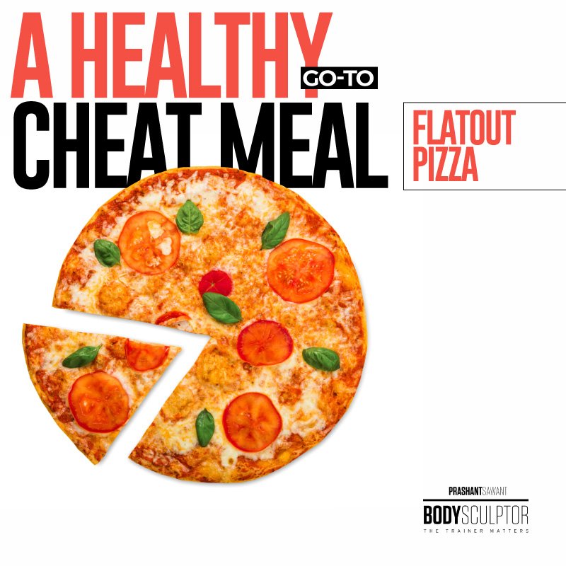 BodySculptorIN's tweet photo. Keep your cheat meal healthy. Unlike a regular pizza, which has 470 calories and 20 grams of fat, approximately, Flatout Pizza has 330 calories and 13 grams of fat (approx).
#TrainerMatters #sundayvibes https://t.co/rkjCjfALmh