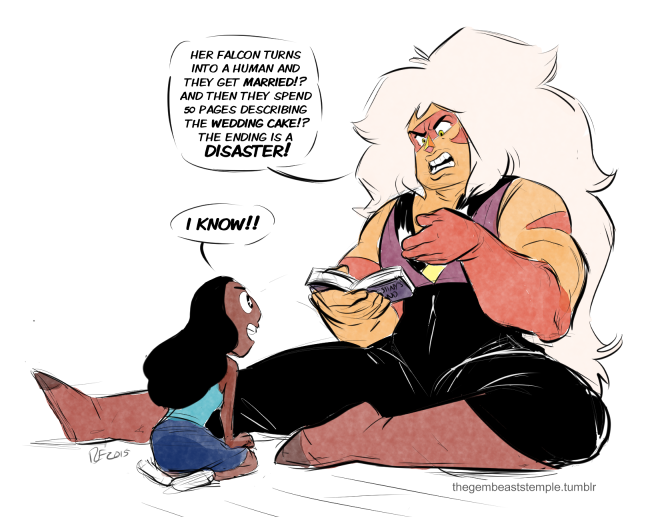 Jasper and Connie are friends and well-read