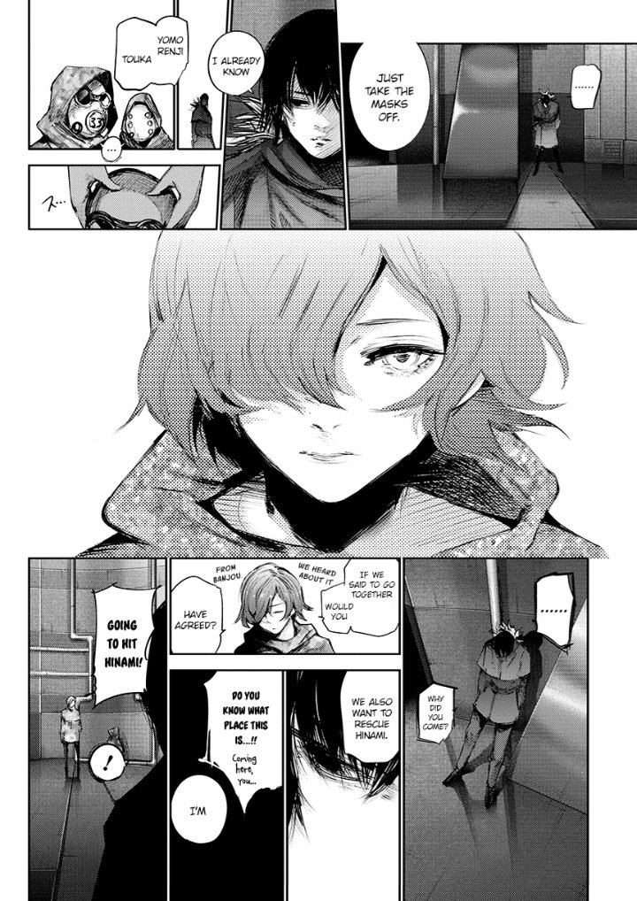 Ayato was never actually a bad guy cuz even in part 1 they hint at him low-key protecting Touka but his change in Re still feels so....drastic. Can't complain too mich tho since we got this scene out of that. Small break from the usually depressing shit that goes on lol.