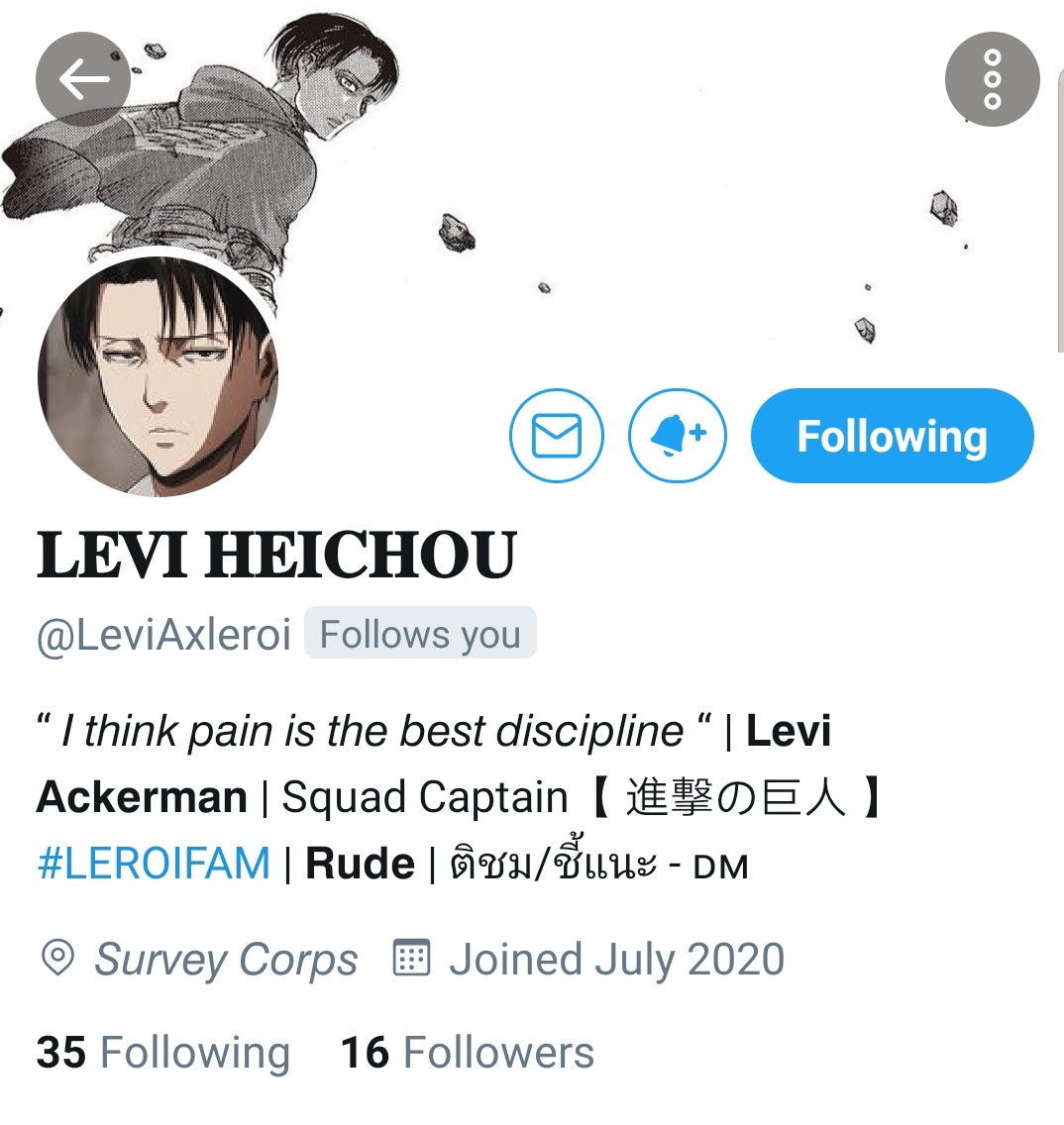 sbastianxleroi's tweet photo. โอยะๆ..ยินดีต้อนรับชายหนุ่มแปลกหน้า ผู้มาใหม่ด้วยนะขอรับ @LeviAxleroi https://t.co/FSjt89kYAr