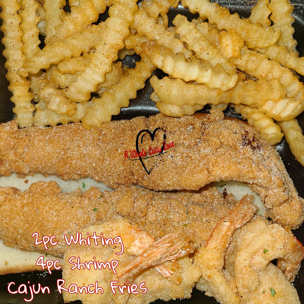 AWLLATL's tweet photo. 2pc Whiting/4pc Shrimp/ Cajun Ranch Fries
------------------------------------- #love #awll #awholelottalovellc #food #foodporn #yum #instafood #awholelottaloveatlanta #tasty #delicious #foodpic #eat #eating #hungry #hot #drinks #awllatl #yummy #amazing #dinner #lunch #fresh https://t.co/LZ7llS6zHM
