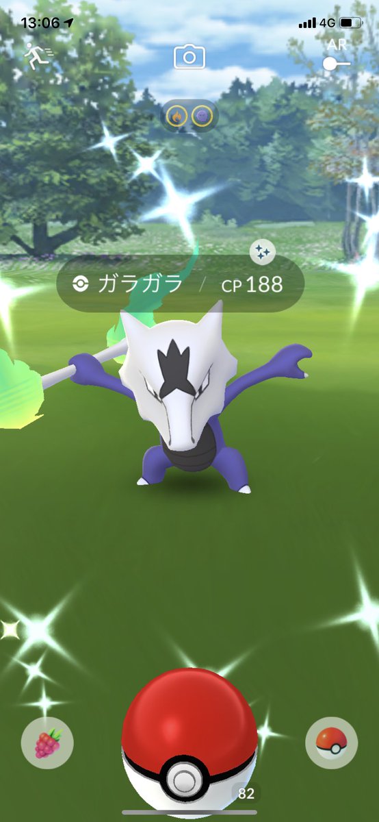 ポラリス Twitterissa ポケモンgo 色違いアローラガラガラ来た 初ゲットです 嬉しい ポケモンgo 色違い ガラガラ アローラガラガラ