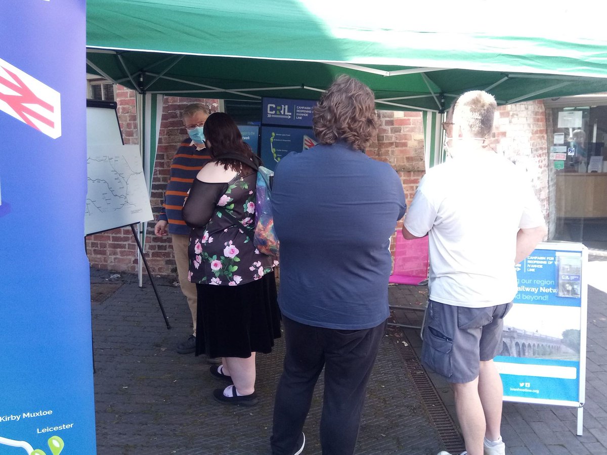 It was good to get out with the display and "touch elbows" with the public on Friday. We received expressions of support and had some interesting conversations about the line. We look forward to our next outing.