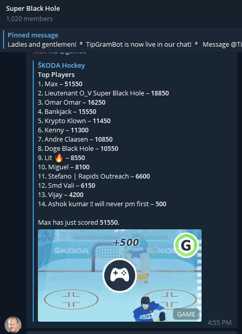 Superblackh0le's tweet photo. Lucky player who scored the highest with this game won 50 HOLE! Join us for more games and win 20% deflationary token HOLE! Supply is shrinking slowly but surely. 
https://t.co/0222uVUb8j https://t.co/fz8BJsIJTe