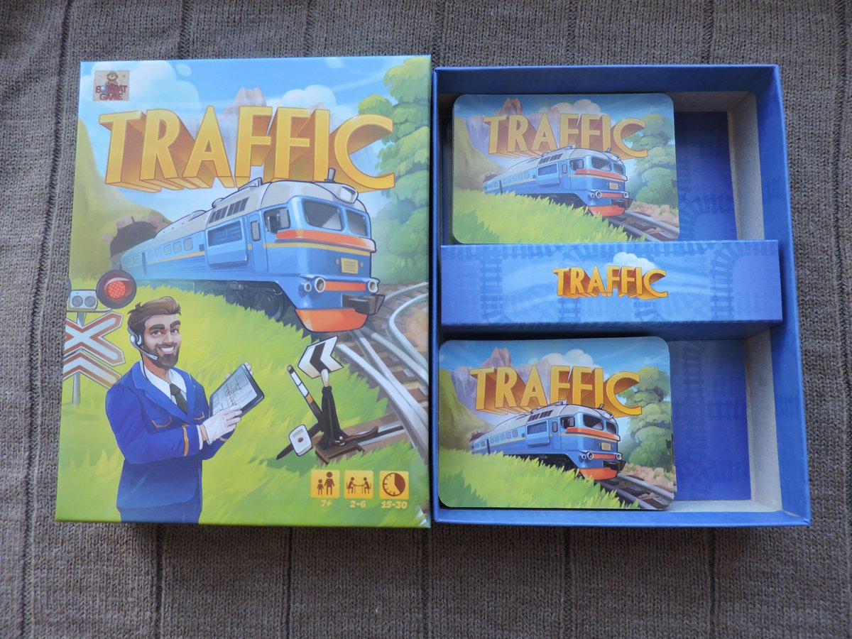Настольная игра "Трафик" про поезда и железную дорогу от украинской компании Bombat Game - победи противников и стань лучшего управляющим железнодорожной станции! 

bombatgame.com/ru/razvivaysch… 

@bombatgamecom #games #hobby #игры #Ukraine #Украина #настольныеигры