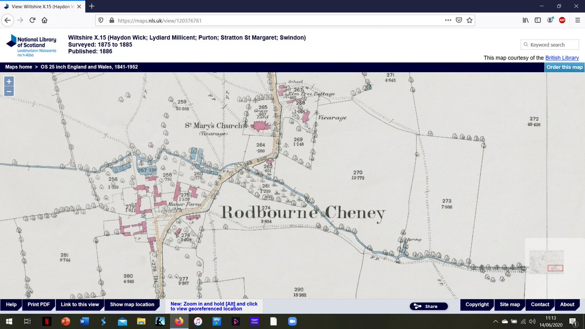 However, the northern road is the only one with a history pre-dating the mid-20th century. The others are all products of Swindon's post-railway expansion. This screenshot is from the National Library of Scotland's online collection of Ordnance Survey maps (5/24).