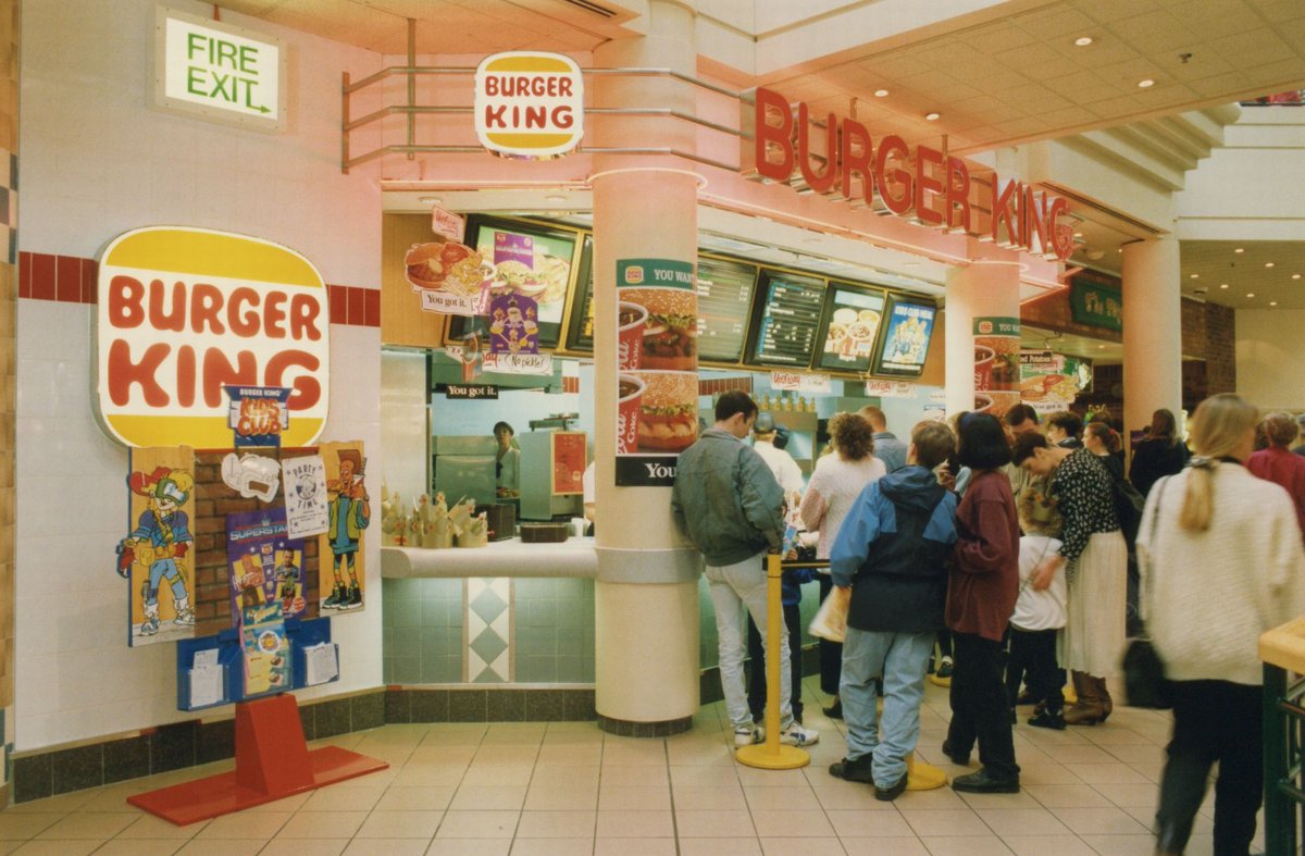 probably the most iconic part of the metro centre (after metroland ofc) was the clockworks food court!! i only went a few times as a kid, i just remember it being bright & full of plants & pastel colours - but again there are v few gd pics online !