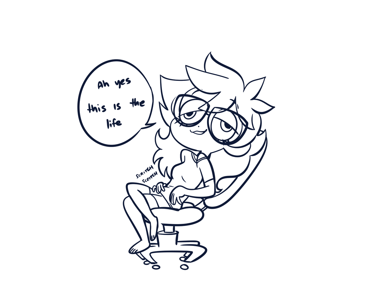 As an introvert who hasn't had college classes in months,
I do enjoy doing commissions without anything distracting me.