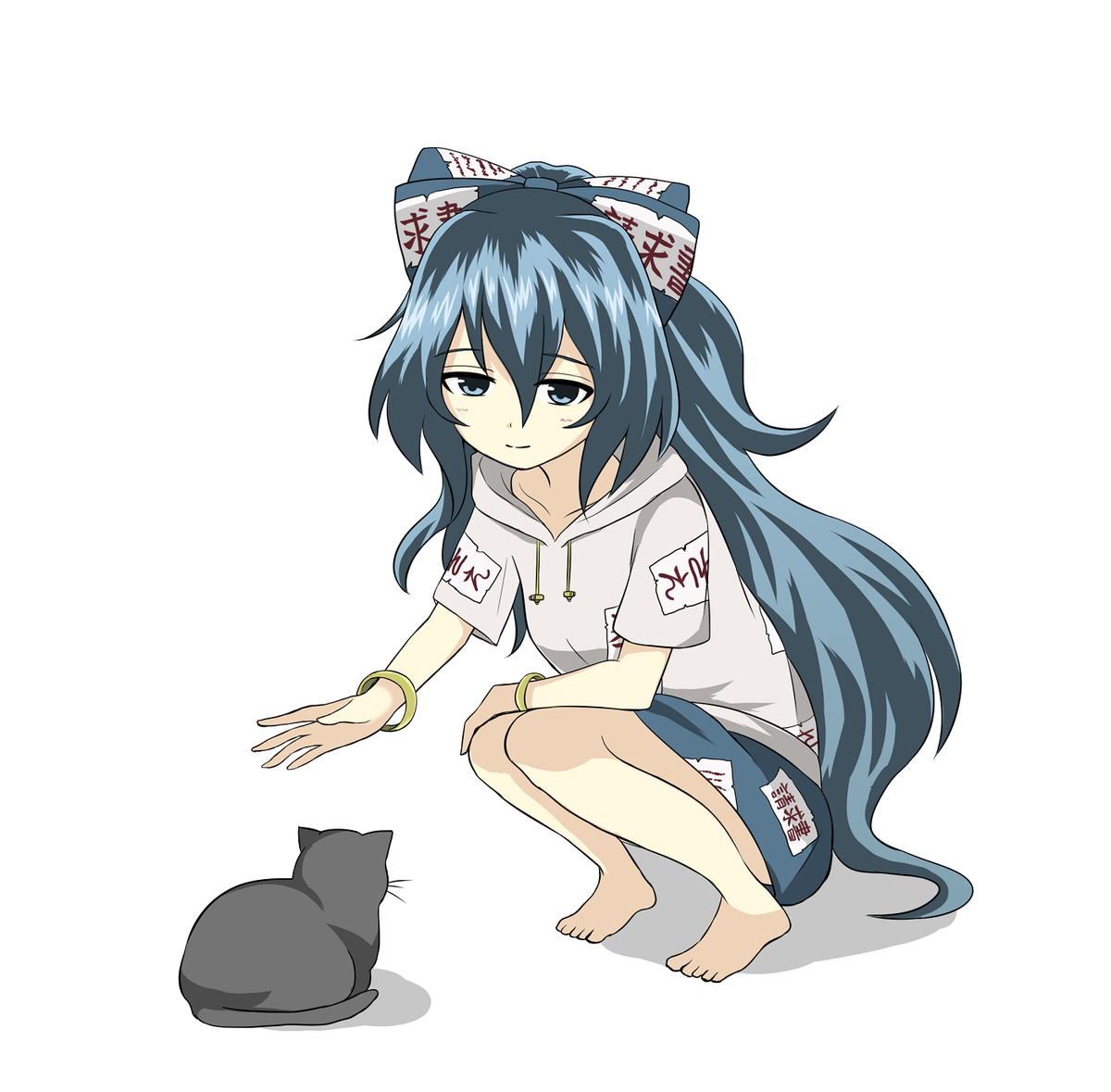 依神紫苑 「お前は逃げないんだね 」|銀縁のイラスト