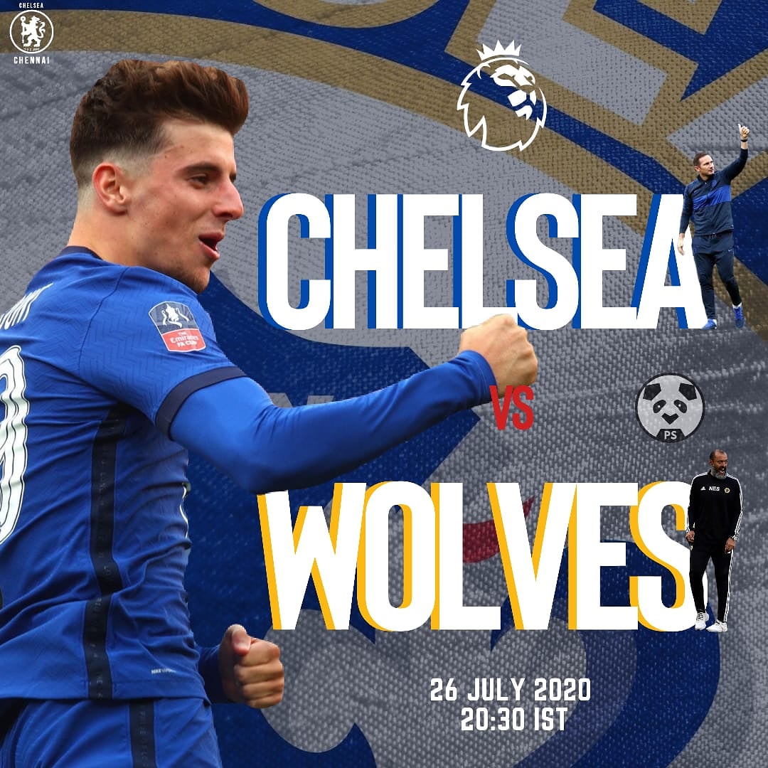CISCChennai's tweet photo. It's match day!!! 🔵⚽ 

The blues host wolves at the bridge for the final league game of the season with so much at stake 🔥

#KTBFFH #CFC #CHELSEA #WOLVES #CFCWOL #WOLCFC #BLUES #PL #PremierLeague https://t.co/LHzSDWL9Nf