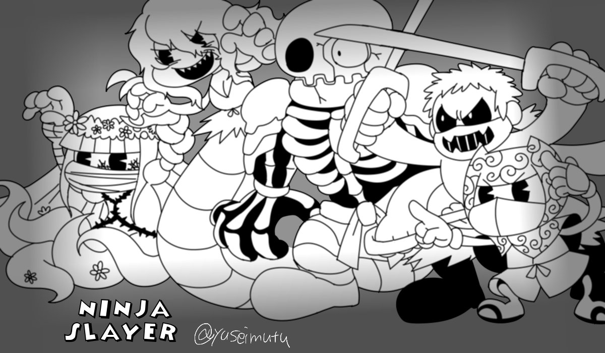 10周年!
オメデトゴザイマス!!

#ニンジャスレイヤーTwitter連載10周年 #ウキヨエ 