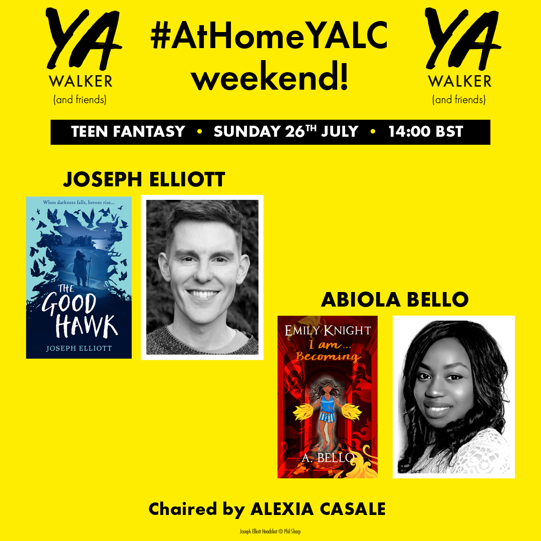 WalkerBooksUK's tweet photo. Our first #AtHomeYALC panel is at 2pm today! Join @joseph_elliott and @ABelloWrites chaired by @AlexiaCasale as they discuss their teen fantasy titles! @yalc_uk Register for a spot here! https://t.co/g1Y0nF93pw https://t.co/0QgKj8blub