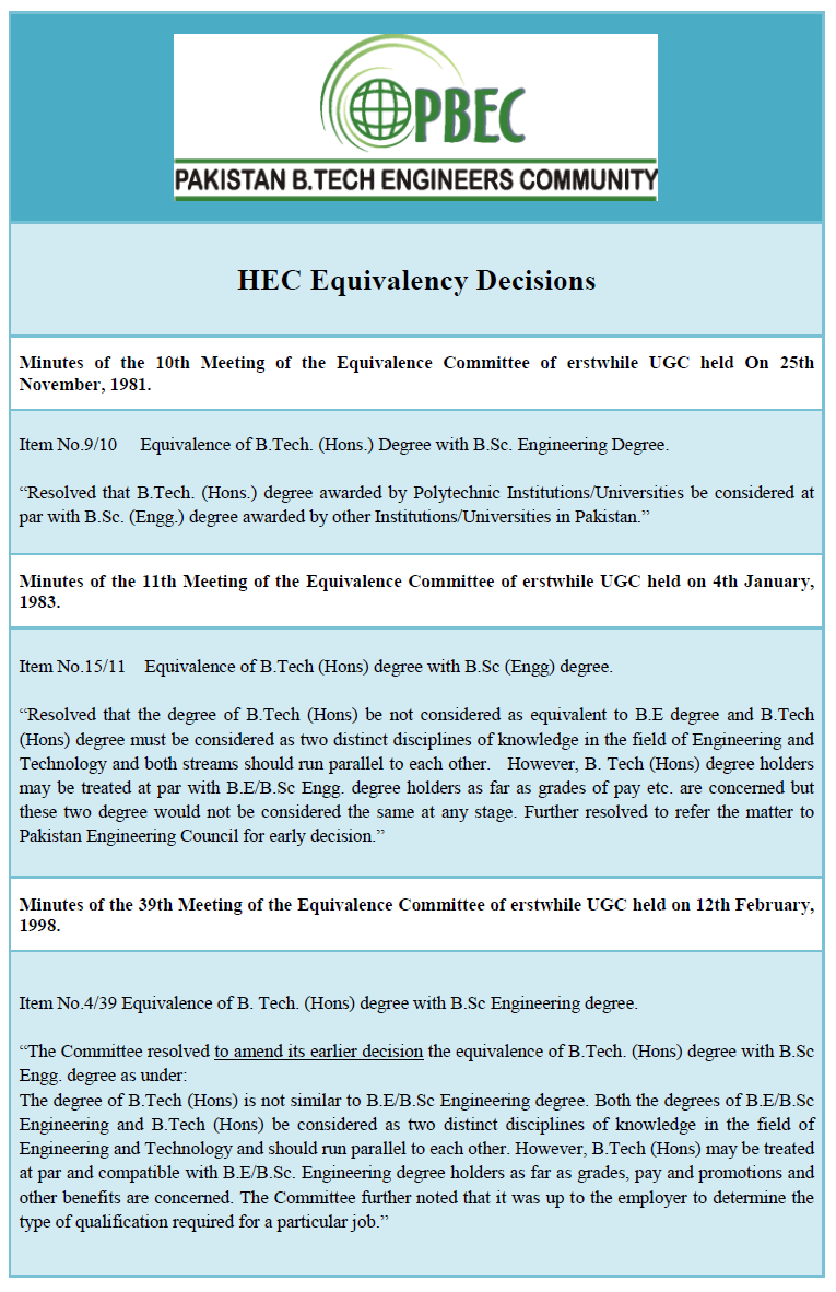 NoumanChuhan's tweet photo. @Shafqat_Mahmood 
@fawadchaudhry 
@AliSalmanPTI 
@EngrIftikharCh2 

#BlackCollarsMatter 
This Doc clearly states, how did PEC Mafia deteriorated the very simple "1981's Equivalency Decision of B.Tech-Hons Deg (now BSc Engg-Technology)" with the support its Agents in UGC(now HEC). https://t.co/wwqWHilRHG