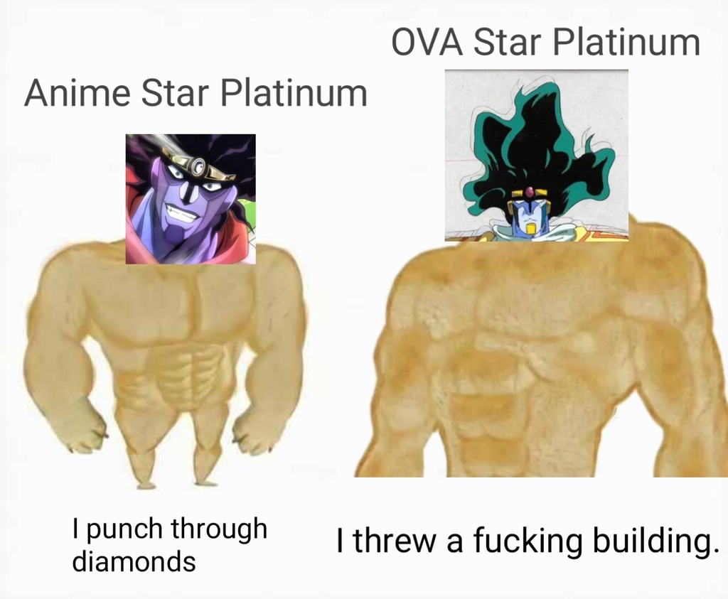 Star Platinum is Giga Chad - Imgflip