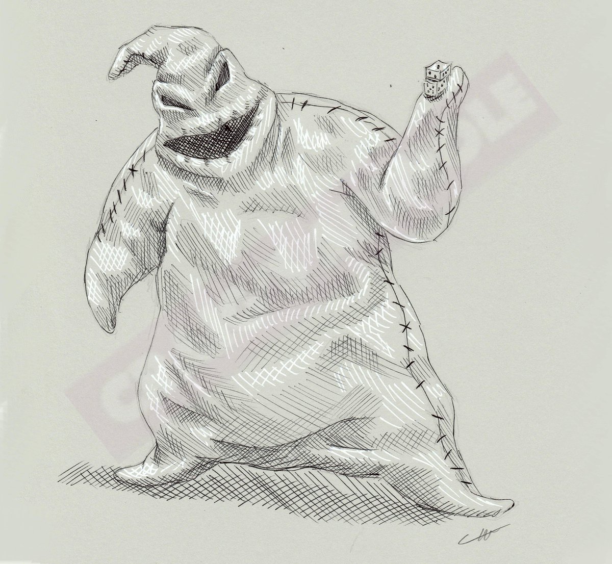 CraigsArthole's tweet photo. Everyone likes a boogie
.
#oogieboogie #thenightmarebeforechristmas #nightmarebeforechristmas #timburton #stopmotion #anamation #movie #filmfan #art #drawing #sketches #crosshatching https://t.co/ko9odQEcbp