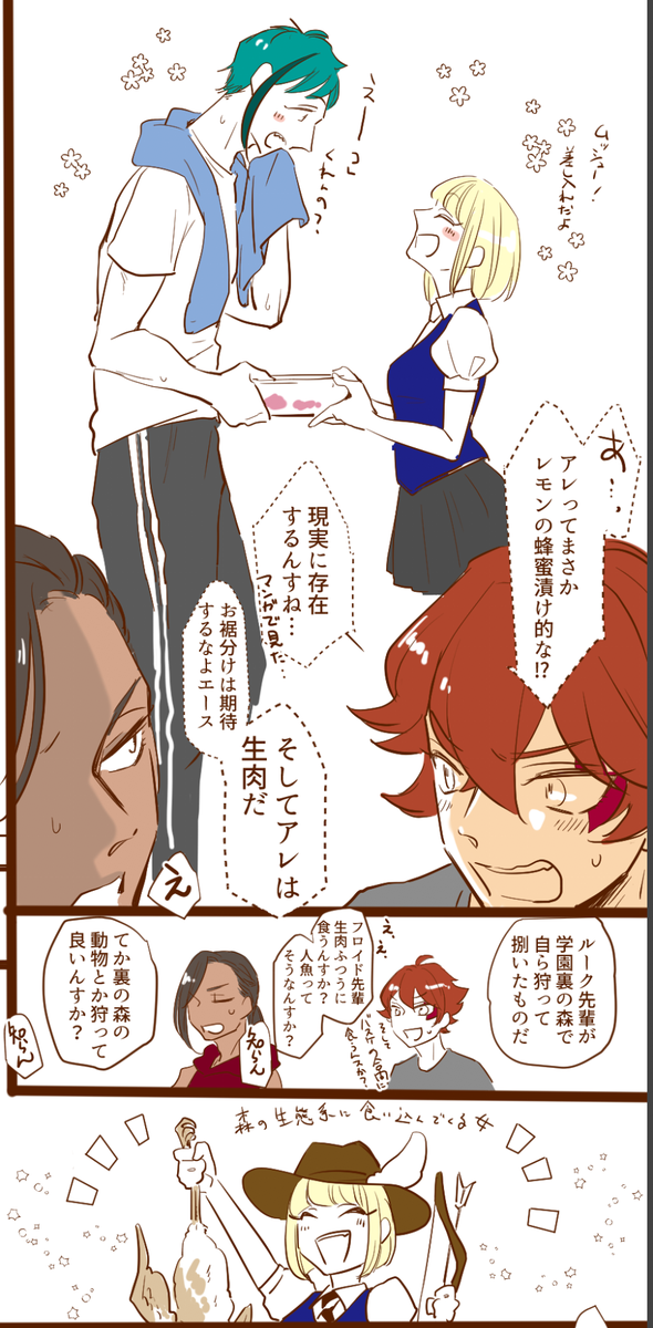 #twst女体化 フロルクとバスケ部 