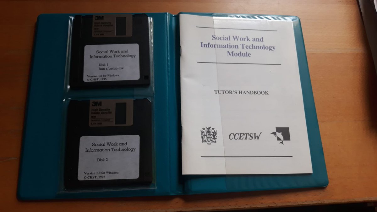 For those who believe we have not been considering the role of #digital in #socialwork for very long. This was my first e-learning development  V1: 1995 #socialworktech