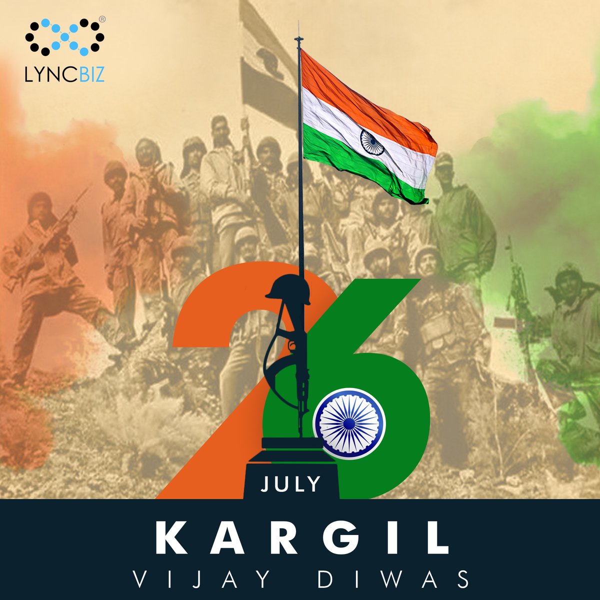 Lyncbiz's tweet photo. A very proud day for our country, the day of 26th July every year is honoured and remembered for the relentless battle fought by our Kargil War’s Heroes to protect the nation #Nationssuperheroes #jaihind #patriotism #proudindians #grateful #Indianarmy #lyncbiz https://t.co/MiarzSjAth