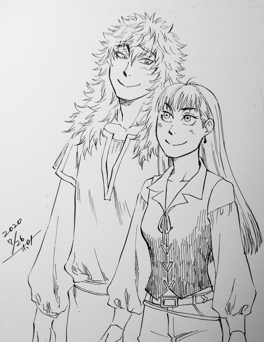 久しぶりのペン入れ修行。#白い竜 