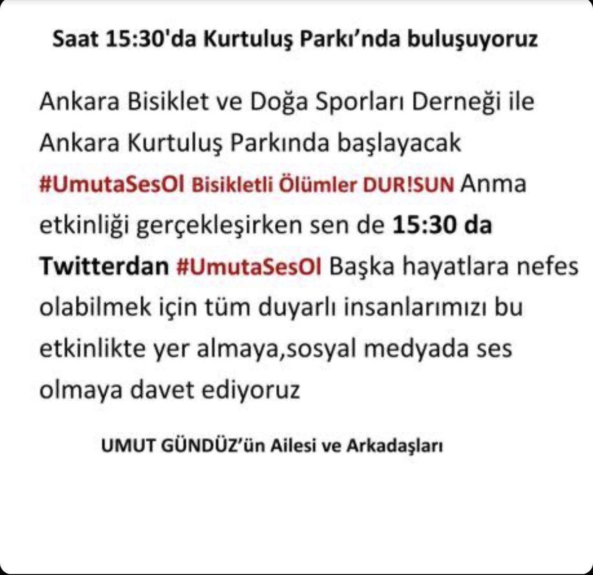 15:30'da Twitterda #UmutaSesOl