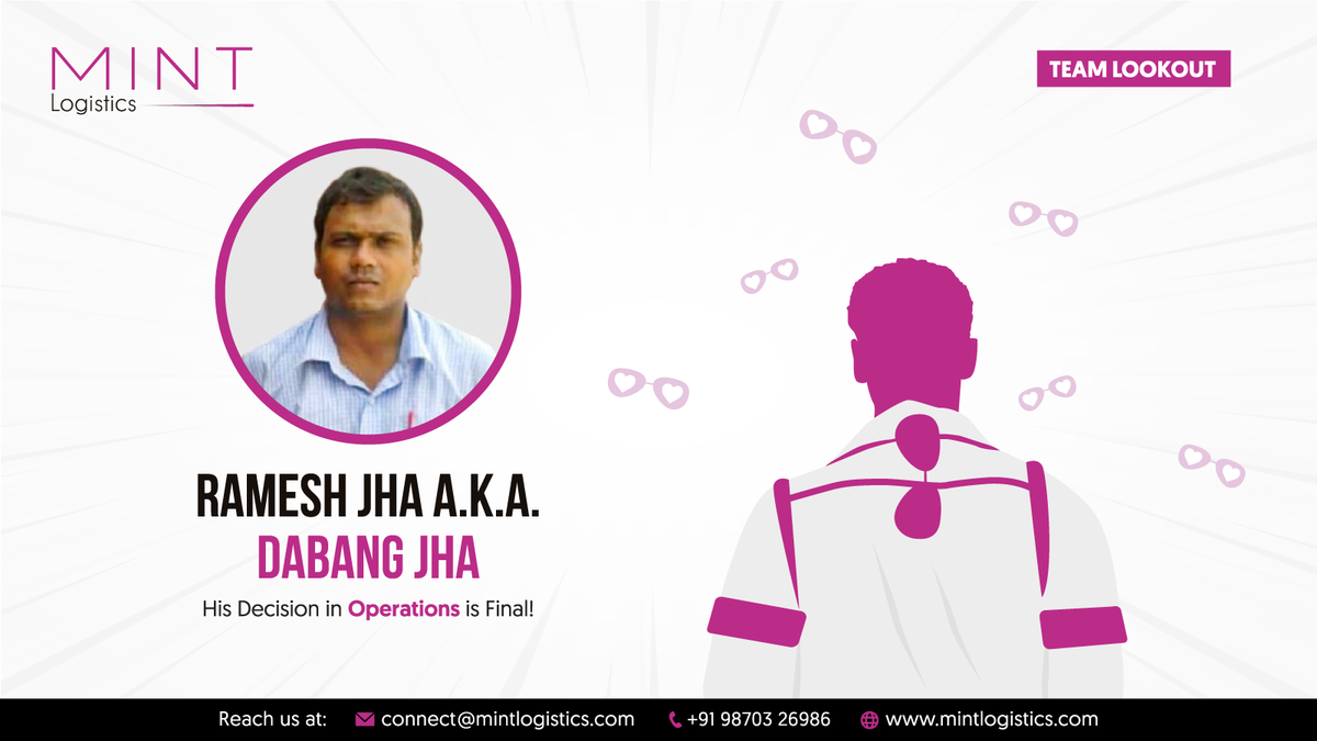 MINTLOGISTICS's tweet photo. #MINTLogisticsTeamMemberSeries: 
Ramesh "Dabang" Jha, is our final authority for everything related to operations,process, and fleet compliance. 

Thank you for being #MINTLogistics's Chulbul Pandey, Ramesh!

#Multimodal #Transportation #Logistics #SupplyChain #Trucking https://t.co/fNmnlhc8tJ