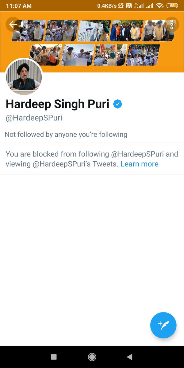 Sandhya11256851's tweet photo. @vjmishra02 @Letustravel2 @HardeepSPuri @airindiain Blocked me too. Thia is very strange. I don't understand what is going on. We should not request him for our problems i feel. I requested him in a very respectfl manner . Still! https://t.co/JlcnWVooR5