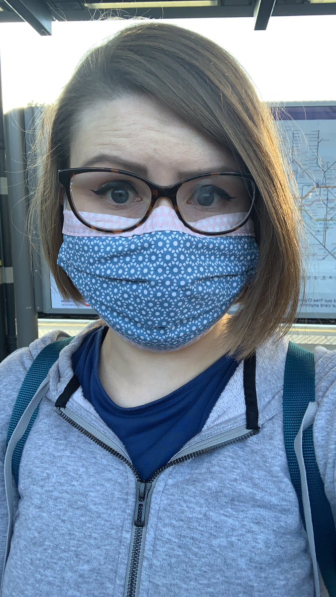 6.40am - Mask number 1 - waiting for the tube on my way in to work  #wearamask  #COVID19