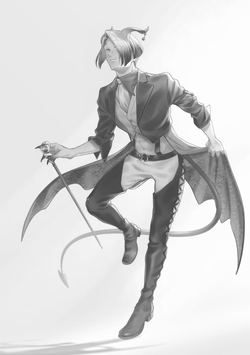 #絵をモノクロにするとかっこいい
モノクロでもいけそうな絵を選んでみたけど…………かっこいい…………?? 