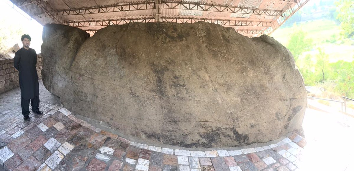 Visited Asoka (272 - 235) Rock Edicts Shahbaz Garhi MardanTwo stones having Gandhari parkrit in Kharoshthi Script.Details in this thread: