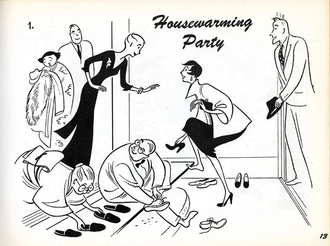 By a woman named Anne Cleveland called 'It's Better With Your Shoes Off' every illustration is legit brimming with charm.... her crowd scenes in particular are soooo fun 