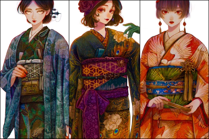#絵を彩度100にすると超派手
極彩… 