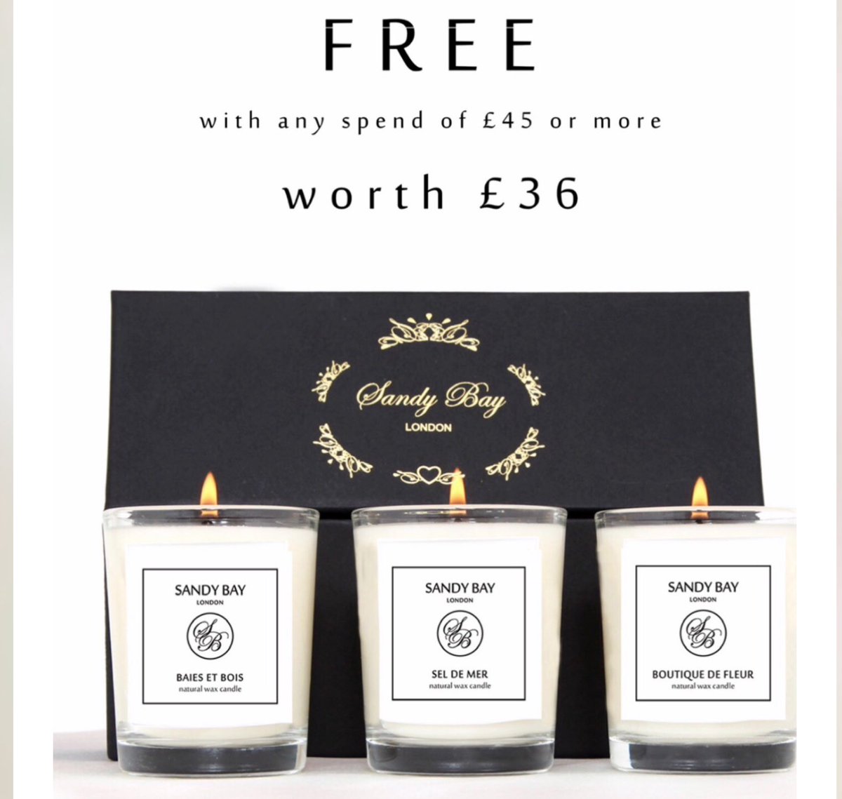 This week we are excited to be giving away with every on line purchase of £45 a free votive travel set worth £36 in 3 of our brand new stunning fragrances #giveaway #luxurycandles #homefragrance #sandybaylondon #instagram #stayvacation #homesweethome