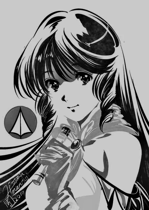 #絵をモノクロにするとかっこいい 
#マクロス 