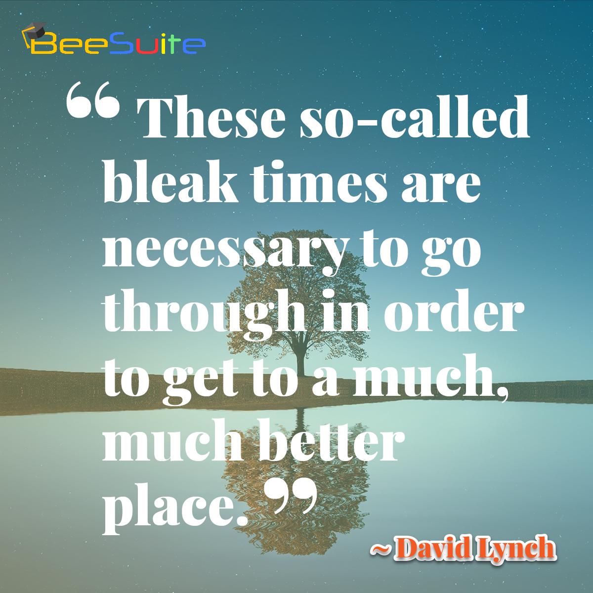 mybusybeeph's tweet photo. “These so-called bleak times are necessary to go through in order to get to a much, much better place.” ― David Lynch

#inspirational #quoteoftheday #pandemic #learning #education https://t.co/kwzPYWnjjX