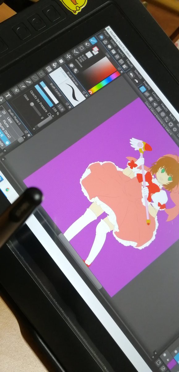 sapphiriss's tweet photo. Dibujo de @irasuku del 2015 de #sakurakinomoto voy a ver si ahora si lo termino usando el #tabletdisplay de @XPPen que me paso @cyborgkale en el #programa @MediBangPaint https://t.co/SWWq8XbPSR