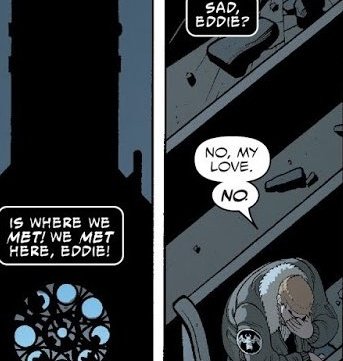 when Eddie Brock refers to Venom as love or darling, such pocessive terms tying them both together is so sweet