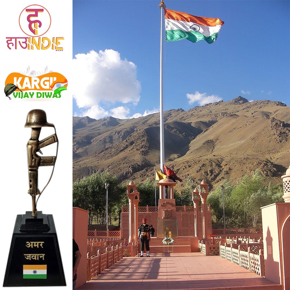 howindie_'s tweet photo. Let's salute our brave soldier's and remember those who sacrificed their lives, for the honour &amp; integrity of our nation.
Salute to their families🙏
Jai Hind. 
Do Visit https://t.co/cudY6nFp49 
#CourageInKargil #VijayDiwas #HowIndie https://t.co/vxqMx6aCzV