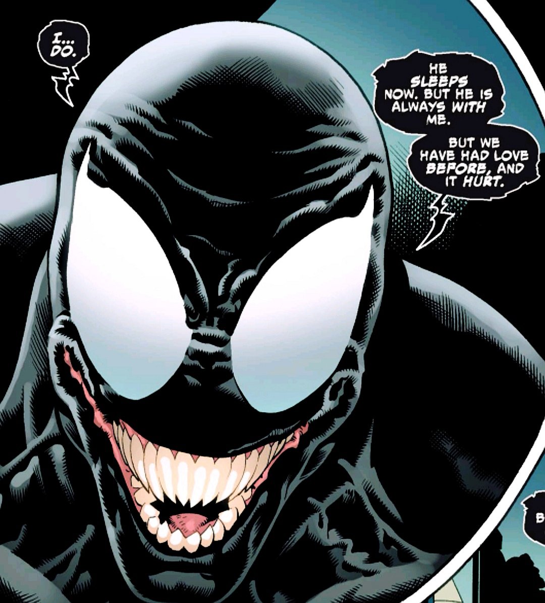 Venom and Eddie Brock love each other and love being together is such an incredibly hard won complex way