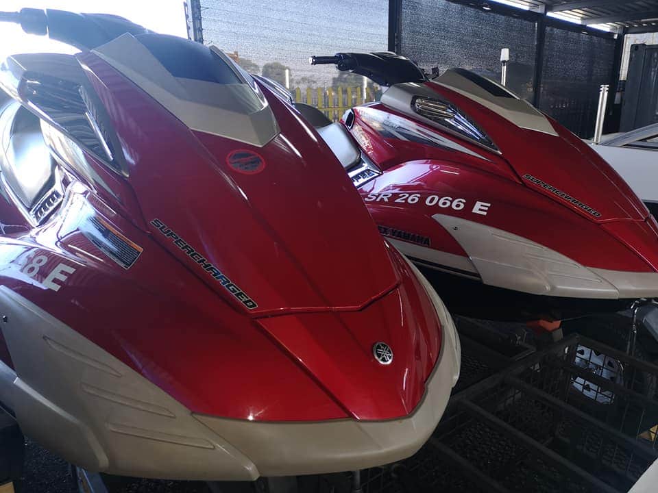 gus_marine's tweet photo. 2008 2 x Yamaha FX 1800 SHO Waverunners on Double Jetski Trailer
104 hours
98 hours
Stunning combination, excellent condition
RMR Galvanized trailer, ski covers 
Wesbank Finance available
R349 900.00, Gus 0829255857
Susan 072 789 6345
Landline 010 023 0731
https://t.co/JzR0s3Nevj https://t.co/cgkPrr9wZF