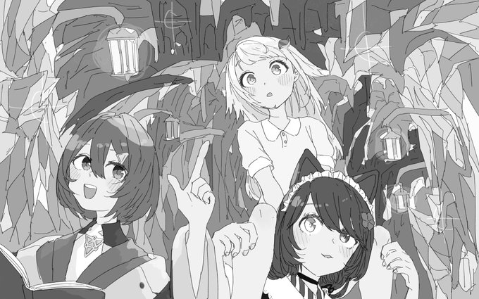 #絵をモノクロにするとかっこいい 