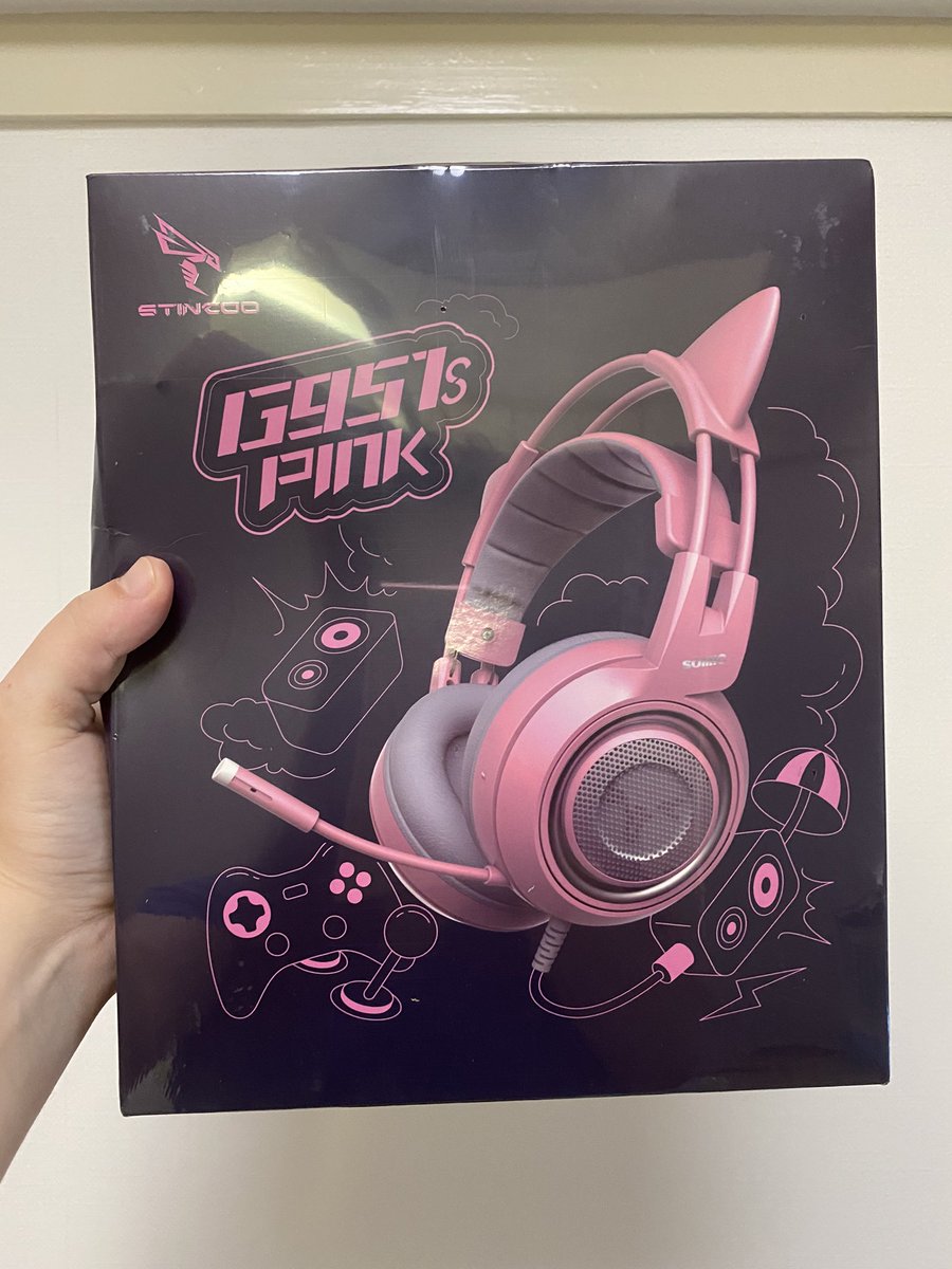 RabbitRespawn's tweet photo. What’s this? New headphones! #twitch #Streamer #SupportSmallStreamers #SupportSmallStreams #NEW #streamingsoon #cute https://t.co/llCKpzQFzI