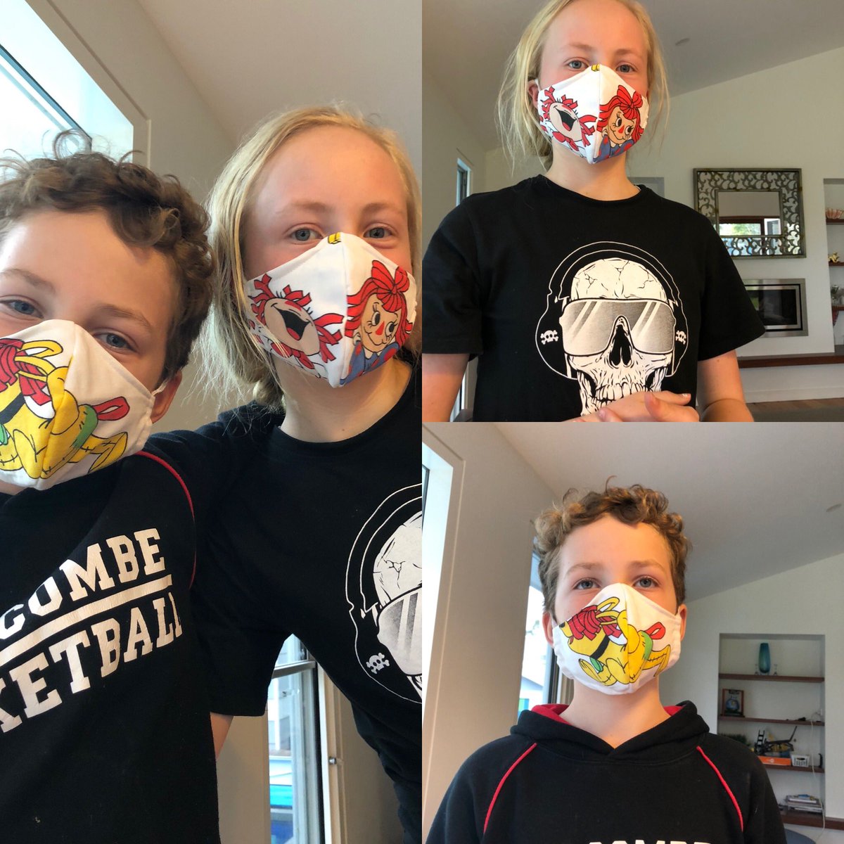 My new cottage industry.... maybe if they were all like this masks could be an adventure! #makingmasksfun #MaskUp