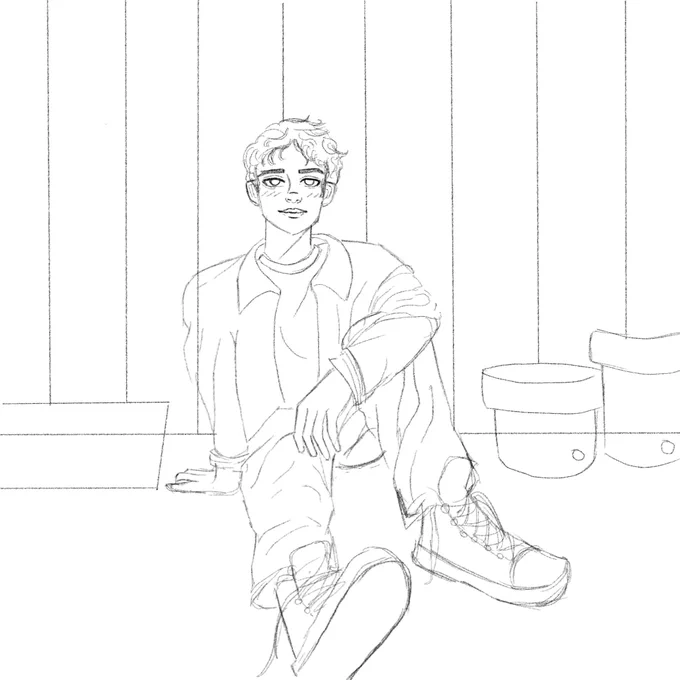 backyard boi sketch #artph 