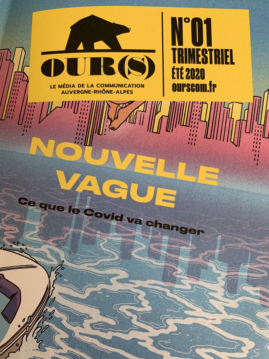 Laurent_acti's tweet photo. Je finis la lecture de @OURSCOM_FR le nouveau media de la com. Top 👌 de nombreux noms inconnus, des angles intéressants, alors chapeau à toute l’équipe que l’on retrouve justement dans “l’ours” en fin de mag. #pressepro #abonnezvous cc @JChauche @Ozanamanazo https://t.co/XQU7q5ppjt