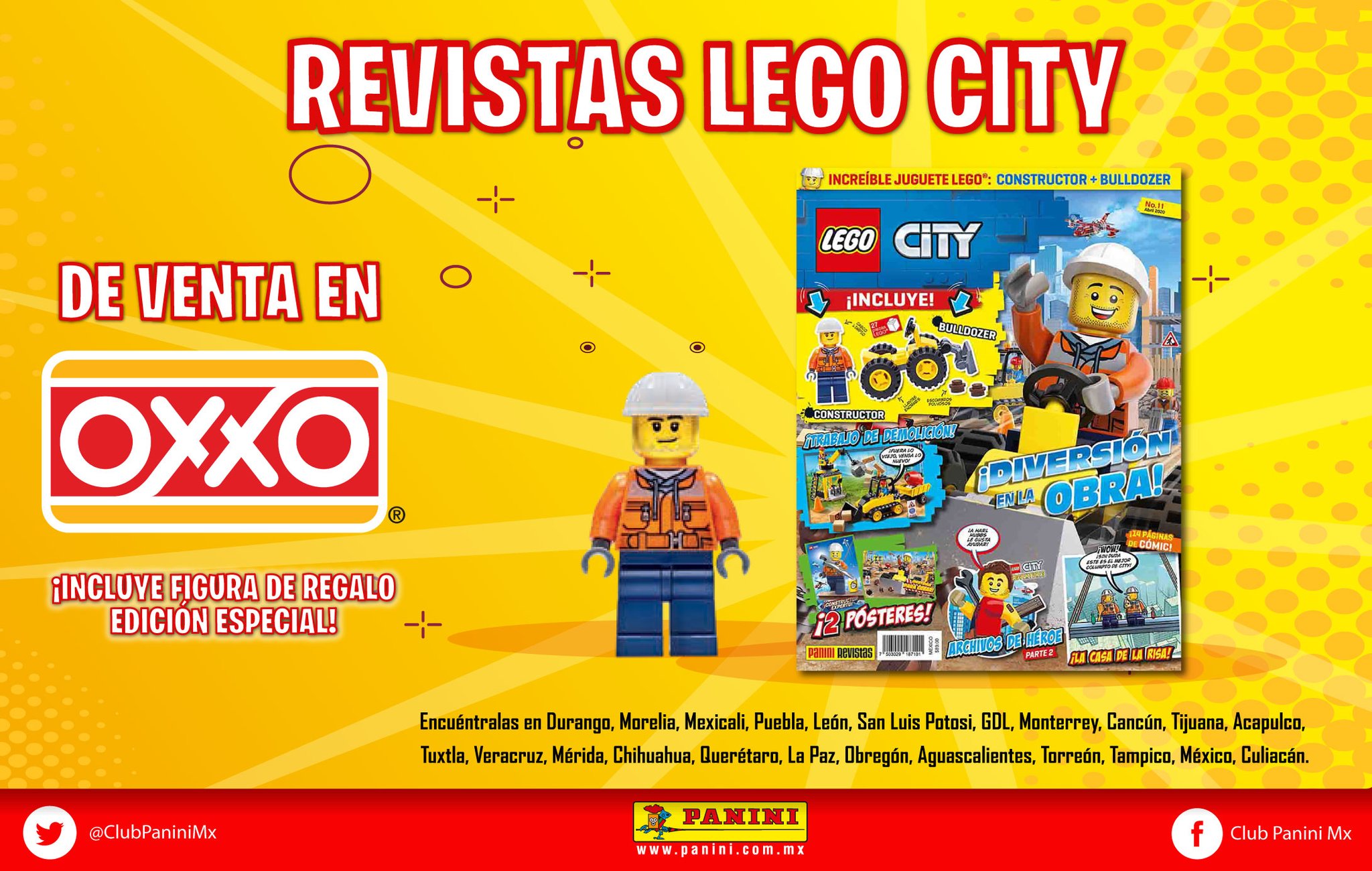 El Tío Panini on Twitter: "¡La revista LEGO City ya se encuentra en tu @Tiendas_OXXO! 🔩👷🏽‍♂️ Ayuda a Carlos a construir sus sueños y juntos al malvado Teo. ¡Además, llévate el