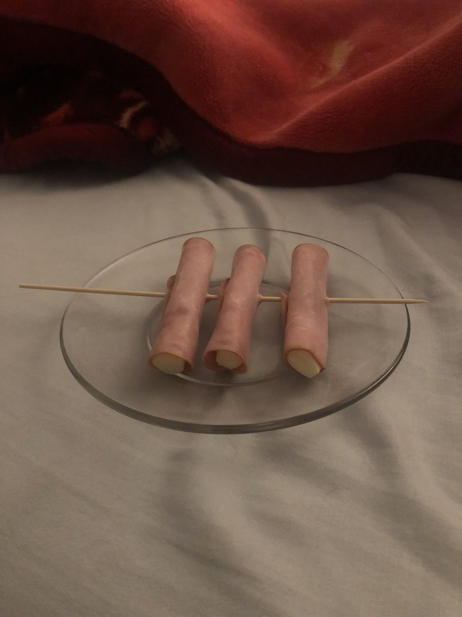 DannyIAC's tweet photo. da ham-wrapped string cheese stick kebab fo tonite https://t.co/3gwQwXET4m