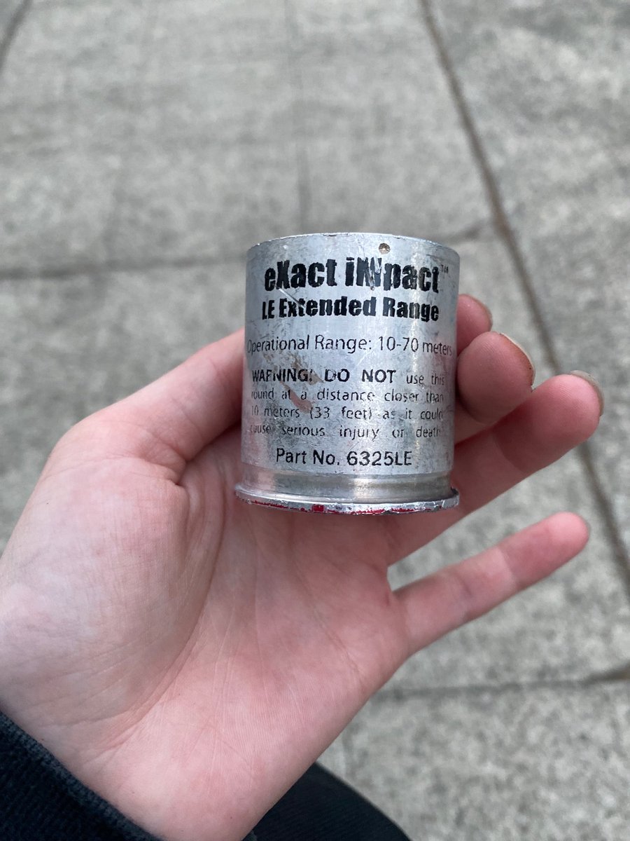 spekulation's tweet photo. I sure would like to know why the Seattle Police Department appears to have been firing off these particular munitions today at 11th &amp; Pine, most definitely from a range closer than 33 feet. Almost seems like they were trying to kill someone.

📷 - @yungcakess https://t.co/P4CXXqn7p9