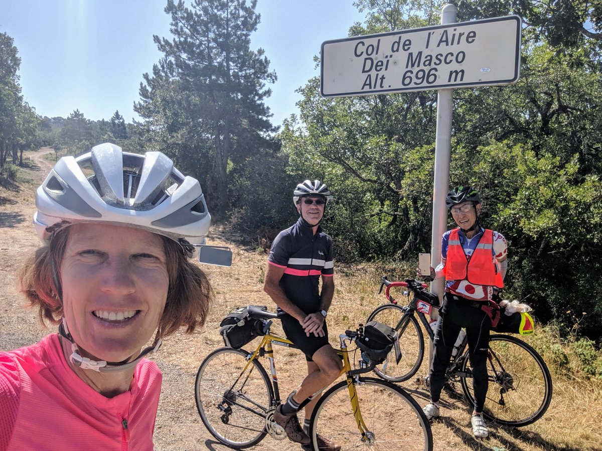 StacyKTweets's tweet photo. #Thistimelastyear Day 22 of 35 - 100 Cols Tocht - World's Toughest Bike Tour w @SuperFly508 unsupported! 76 miles & 5600' - Col de l'Aire at 102º F & 71 year old Japanese ultra cyclist Shinichiro Matsuki! #cycling #100Cols #CentCols https://t.co/n8L0JR2LWx https://t.co/NrWRT2Oi5Y https://t.co/jDcn7KQ98V